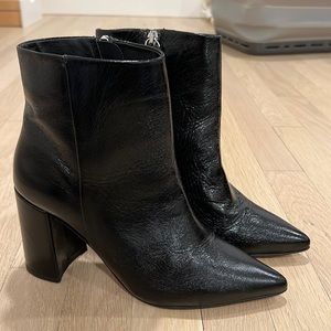 Barney’s Patent Leather Boots. NEW